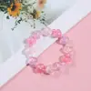 Pulsera para Estudiante de Niña Linda y Suave que Brilla en la Oscuridad, Joyería de Mano Transparente de Estrella de Cinco Puntas de Colores, Pulsera de Abalorios Hecha a Mano, Pequeños Accesorios