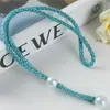 Amarração de Cortina Corda Moderna Decoração de Amarração Pacote Duplo Corda de Amarração de Armazenamento de Luxo Leve Fivela de Amarração Corda para Franzir Decoração de Pérola K-316