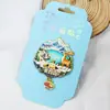 [Serie Metálica de Jilin] Imanes de Nevera de Aleación de Zinc Culturales y Creativos de la Ciudad, Regalos Turísticos Populares de Changchun y Yanji, Disponible para Dropshipping