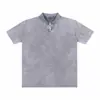 2026 Verano 240g Peso Pesado Lavado Vintage Manga Corta Cuello Solapa POLO Camisa Hombre Estilo Old Money Casual Diario Viaje