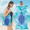 Mochila Portátil para Toalla de Playa Plegable, Bolsa de Almacenamiento Portátil para Toallas de Baño, Bolsa Esencial para Toallas para Actividades Acuáticas, Dos en Uno