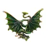 Broche de Dragão Esmaltado de Luxo Leve de Nicho Broche de Animal da Moda Europeia e Americana Acessório Versátil Mais Vendido Transfronteiriço