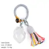 Chaveiro de coração de pedra natural transfronteiriço, pingente de bolsa estilo boho, pingente de carro, acessório de vestuário, pingente de ametista esculpido