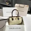 Bolsa Boston Colorida Contrastante Nicho Dropshipping Outono/Inverno 2025 Nova Bolsa de Mão Almofada de Luxo Atacado