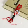 Llavero de cuerda para mochila, mosquetón tejido de nailon, cordón para bolsa, colgante de muñeca colorido, adorno de estrella, cuerda doble