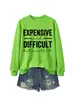 Sudadera de moda casual para mujer de otoño e invierno, costosa y difícil, estación independiente de deseos de Amazon