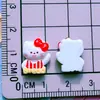 Mini Comida de Ano Novo Pão Leite Gato Vermelho Grampo de Cabelo de Gato Capa de Celular Acessórios de Resina DIY