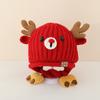 Gorro de Bebé Invierno Lindo Cervatillo con Forro Polar Protección para las Orejas Gorro para Niños y Niñas Gorro de Punto Otoño e Invierno Grueso Cálido de Lana