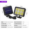 Luz Solar com Sensor Dividido Refletor de Exterior Luz de Rua Luz de Parede Luz de Jardim Luz de Parede Iluminação Pátio