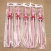 Fabricantes de Yiwu caricatura popote reutilizable comida plástico creativo novedad animal lindo gatito cerdo rosa popote