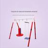 Equipamento de treinamento sensorial infantil Estrutura em forma de A Equipamento esportivo Cabo de suspensão Tubo de sustentação vertical Tubo de sustentação horizontal Saco de suspensão Cabo de suspensão