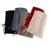 Gorro de cachemira para mujer 100% cachemira pura otoño e invierno cordón protección para las orejas cálido tejido moda gorro integrado