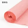 Papel crepom material feito à mão rosa de papel origami embalagem de buquê espessa ferramentas de fabricação diy papel plissado colorido