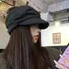 Boina Plegada Estilo Japonés Yamamoto Otoño e Invierno Circunferencia de Cabeza Grande Sombrero de Equitación Sombrero Octagonal Nube Sombrero Retro Para Mujer