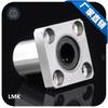 Rolamento linear de flange quadrada LMK6UU diâmetro interno 6 * 12 * 19mm rolamento de eixo óptico de rolamento deslizante com flange