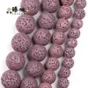 4-12Mma+Pedra de Lava Vulcânica Contas Redondas Coloridas Colar de Contas Acessórios de Joias DIY Produtos Semi-Acabados Atacado
