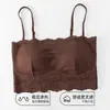 Camisola térmica con sujetador de encaje francés cepillado para otoño e invierno, retiene el calor, push-up, soporte lateral, anti-exposición, sin costuras y diseño sin espalda