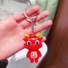Llavero de Dragón Pequeño Brillante y Sonoro Llavero de Felicitaciones por Hacerse Rico Colgante Lindo para Bolso Colgante Pequeño para Puesto Regalo Pequeño