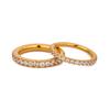 Jieding Europa y Estados Unidos joyería transfronteriza anillo de zirconita de acero inoxidable anillo con aire de alta gama anillo ins anillos de joyería de titanio de 18k