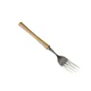 Juego de Cubiertos de Acero Inoxidable 304 con Mango de Madera de Cintura Pequeña, Juego de Cubiertos Occidentales, Juego de Cuchillo y Tenedor para Filete