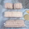 Faixa de Punho de Flanela para Lavar o Rosto Macaron Cor Sólida Absorvente de Água Suor Faixa de Punho para Lavar o Rosto Maquiagem Faixa de Cabelo Acessórios de Cabelo