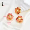 Novos Acessórios de Lótus Esmaltados Estilo Chinês, Acessórios de Broche Hanfu Qipao Estilo Antigo DIY Nuvem Morcego Esmaltado Cloisonné