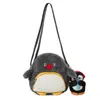 2026 Nuevo Bolso de Mujer para Comercio Exterior Dibujo Animado Lindo Pingüino Pequeño Bolso Cruzado Otoño e Invierno Bolso de Hombro Peludo con Colgante para Niñas