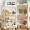 Estante de Almacenamiento para el Hogar Estantería Estante de Almacenamiento para Juguetes y Snacks Carrito Móvil para Madres e Infantes Estante de Almacenamiento para Cocina Almacenamiento al Mayoreo