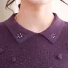Elegantes tops de punto para primavera y otoño para mujeres de mediana edad, nueva colección 2026, suéteres finos para mujeres de mediana edad y mayores