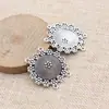 38X35Mm 5,9g Acessórios de Joias de Prata Antiga Feito à Mão Conector para Corrente Corporal de 4 Furos Corrente de Cintura Corrente de Testa