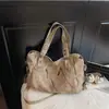 Bolso de Mujer Nuevo Estilo Transfronterizo, Bolso de Mano Casual Simple para Mujer, Bolso Bandolera de un Solo Hombro, Bolso Tote Retro Esmerilado de Gran Capacidad