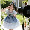 VestidoLolita de Conejo Policía de Verano para Niñas 2026 Nuevo Vestido de Princesa con Falda Tutú para Niños Vestido Formal