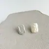 Pendientes de Perla de Agua Dulce Natural Estilo Barroco Estrella Aguja de Plata de Ley S925 Pendientes Nuevo Estilo Verano 2025 Simple y Versátil