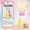 Nuevas Pegatinas en Relieve Jenga Girl Adornos Pequeños para Bricolaje Pegatinas Decorativas 3D para Aliviar el Estrés Pegatinas Educativas para Niños