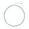 Plata Esterlina S925 Rota Nihe Rizhao Turquesa Natural Plata Rota Collar Cadena de Clavícula para Mujer Lujo Ligero Nicho Sentido de Alta Gama