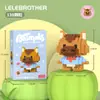 Compatível com figuras de desenho animado Lego, blocos de construção de alta precisão de micropartículas de caixa surpresa, brinquedo educativo infantil, presente, atacado e entrega transfronteiriça