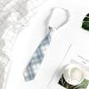 Corbata jk para mujer, estilo universitario, uniforme de estilo japonés, camisa a cuadros, corbata pequeña, uniforme escolar para estudiantes masculinos, estilo pareja perezosa