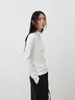 Amor e Nancy Treze Linhas Minimalista Inverno Coreano Gola Alta Lã Quente Slim-Fit Estiloso Camada Base Top 03450