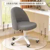 Cadeira de maquiagem estilo creme para meninas, banqueta de penteadeira para apartamentos pequenos, cadeira de manicure para quarto, banqueta de maquiagem giratória, banqueta de maquiagem