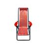 Juguete Muñeca de 6 Puntos Durmiendo Plegable Lona Rayada Accesorios Juego de Imitación Padre-Hijo Acostado 36g Silla de Playa
