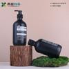 Xiximeng Spot 500ml Botella Hidrosol Negra Botella de Plástico con Dispensador para Loción Champú Gel de Ducha Sub-Botella