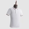 Fino imitação de algodão contraste lapela macacão POLO camisa ferramental T-shirt cultural propaganda camisa em estoque atacado explosões ao vivo