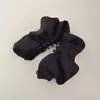 Presilha Banana de Cetim Plissado Estilo Coreano para Rabo de Cavalo Alto, Presilha Vertical que Não Danifica o Cabelo, Prendedor de Cabelo Twist, Acessório de Cabelo para Uso Diário