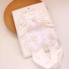 Conjunto Combinado de Gorro Fetal y Calcetines para Bebé Recién Nacido con Varias Flores Pequeñas Frescas para Bebés y Lactantes para Proteger la Fontanela
