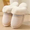 26 pantuflas de felpa con encaje para el hogar, de invierno, superventas transfronterizas, para hombre y mujer, estilo pareja, pantuflas de algodón cálidas para interior y exterior