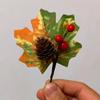 Nuevo Arce Artificial Transfronterizo Decoración Otoño Decoración Halloween Recortes de Frutos Rojos Accesorio Único Venta al por Mayor
