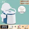 Inodoro Portátil para Mujeres Embarazadas, Escupidera Portátil para Ancianos, Cubo para Orina, Orinal, Silla Taburete, Escupidera de Mesita de Noche para Niños