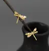 Novo Estilo Chinês, Brincos de Libélula Frescos e Inspirados na Antiguidade, Únicos e Elegantes, Simples, Frescos, Naturais, Estilo Chinês, Modernos, Atacado