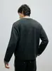 Suéter casual de dos piezas con look limpio y ajuste ceñido estilo japonés para parejas, unisex, estilo relajado, tejido de bloques de color simple, moderno