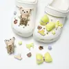 Lindos Accesorios Versátiles de Zueco con Lazo Hebilla de Zapato Desmontable DIY Decoraciones de Zapato de Dibujos Animados para Primavera y Verano